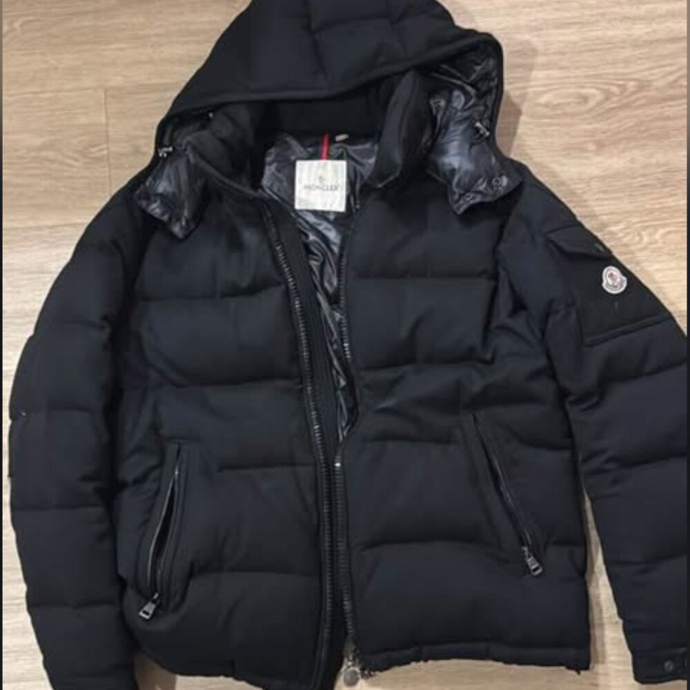 Moncler Montgenevre Wool Flannel Padded Hooded Jacket 100% Authentic with Serial